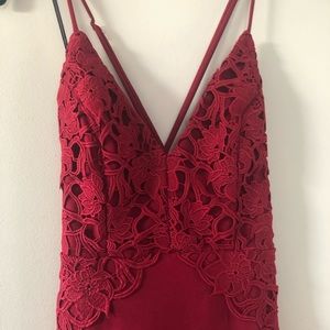 Red Lulus Evening Dress